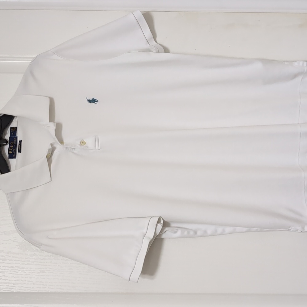 Ralph Lauren Classic Fit White Short Sleeve Polo Shirt. Size Medium - Picture 2 of 12